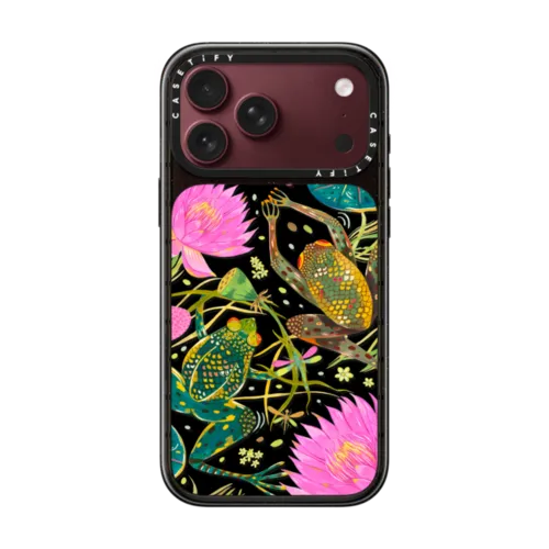 A Lily Pond by Grace Andersson | iPhone 18 Pro Max / Impact Case MagSafe Compatible - Glossy / Glossy Black | Image 1