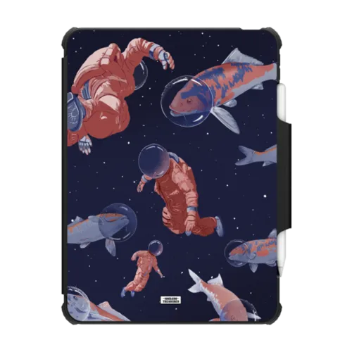 Space Pond By Useless Treasures | iPad Pro 11-inch (3rd/4th gen) / iPad Impact Folio Case / Black | Image 1