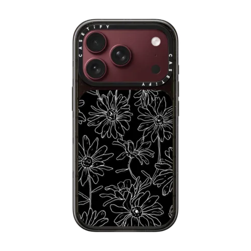 Simple Daisies | iPhone 18 Pro / Impact Case MagSafe Compatible - Glossy / Glossy Black | Image 1