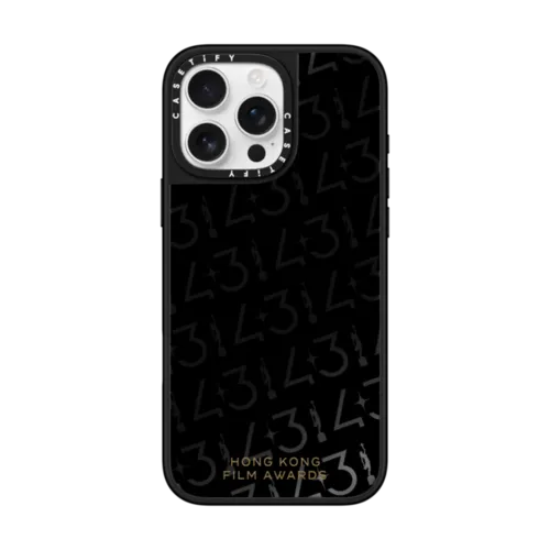 Hong Kong Film Awards | iPhone 16 Pro Max / Mirror Case MagSafe Compatible / Black on Black | Image 1