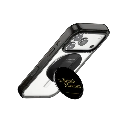 The British Museum Logo Snappy Grip Stand | Snappy Grip Stand / Snappy Grip Stand MagSafe Compatible / Black | Image 3