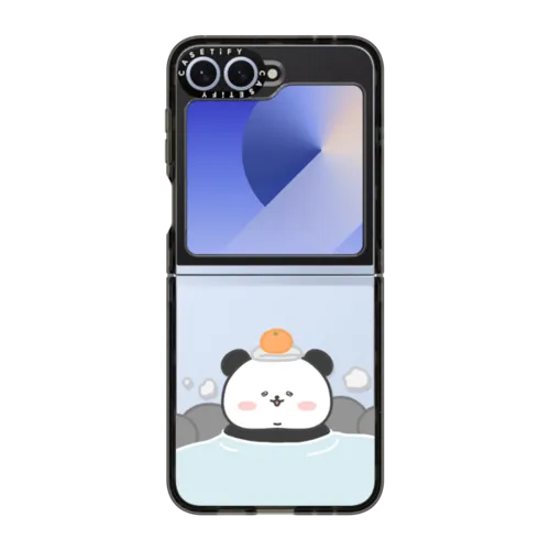 Poya in the onsen | Galaxy Z Flip6 / Impact Case / Black | Image 1