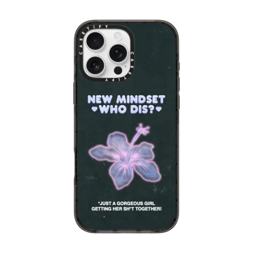 New Mindset Who Dis? | iPhone 16 Pro Max / Impact Case MagSafe Compatible / Black | Image 1