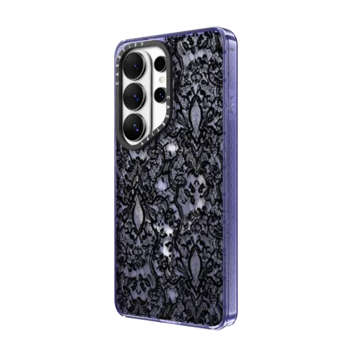 Lace Pattern | Galaxy S26 Ultra / Impact Magnetic Case / Soft Blue | Image 2