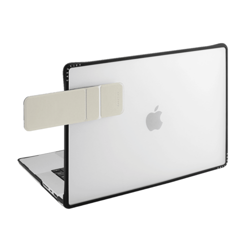Pink Flower Y2k | Snappy Laptop Phone Mount / Snappy Laptop Phone Mount MagSafe Compatible / Black/Beige | Image 3