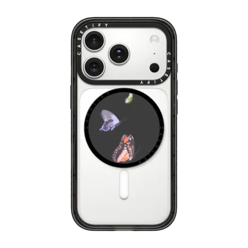 Pastel Butterflies | Snappy Grip Stand / Snappy Grip Stand MagSafe Compatible / Black | Image 1