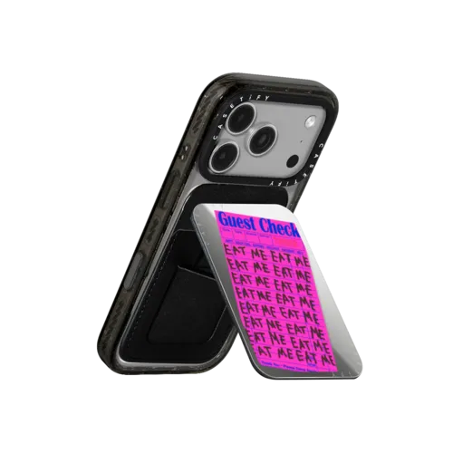 Eat Me | Snappy Cardholder Stand / Snappy Mirror Cardholder Stand MagSafe Compatible / Silver | Image 3