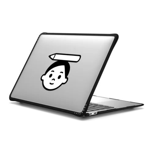 Pencil Boy | MacBook Air 13-inch (M1 / Intel) / MacBook Impact Case / Black | Image 1