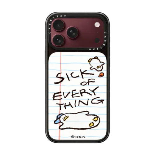 Doodles On A Notebook | iPhone 18 Pro Max / Impact Case MagSafe Compatible - Glossy / Glossy Black | Image 1