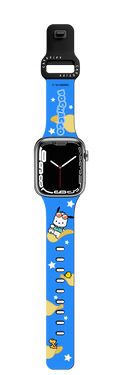 Pochacco Potato Chips Watchband | Apple Watch Series 7-9 (45mm) / Impact Band / Black | Image 1