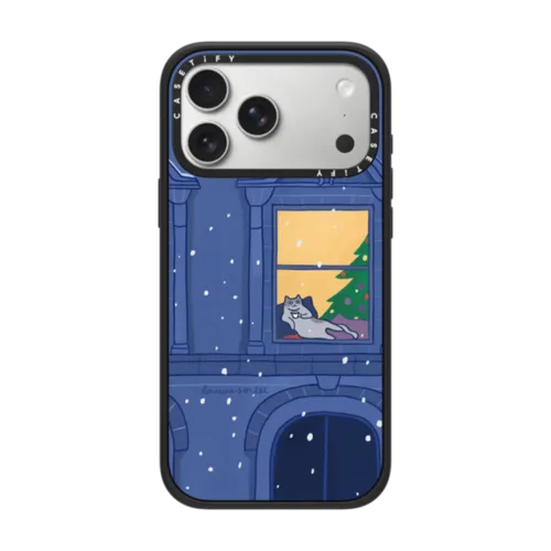 PARISIAN CAT | iPhone 17 Pro Max / Impact Case MagSafe Compatible / Matte Black | Image 1