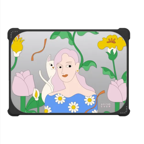 Garden MacBook by Eszter Chen | MacBook Pro 14-inch (M1 - M5) / MacBook Bounce Case / Black | Image 2