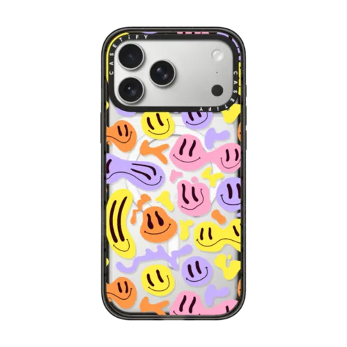 Wavey Faces by SOFE Store | iPhone 17 Pro Max / Impact Case MagSafe Compatible / Black | Image 1