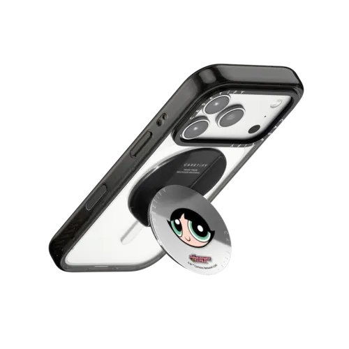 The Powerpuff Girls Buttercup Snappy Grip Stand | Snappy Grip Stand / Snappy Mirror Grip Stand MagSafe Compatible / Silver | Image 3