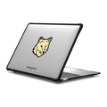 Maison Kitsuné Pastel Yellow Fox Head Laptop Case | MacBook Air 13-inch (M1 / Intel) / MacBook Impact Case / Black | Image 1