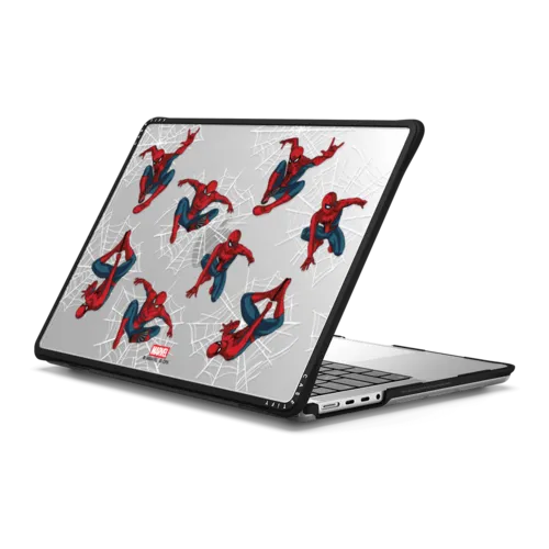 Spider-Man Medley Laptop Case | MacBook Pro 14-inch (M1 - M5) / MacBook Impact Case / Black | Image 1