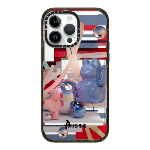 "Lucky Me, Lucky You" by Bond Truluv | iPhone 14 Pro Max / Impact Case / Black | Image 1