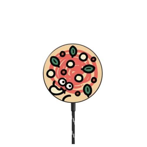 Douggan Pizza Magsafe Wireless Charger |   / PowerThru Magnetic Wireless Charger MagSafe Compatible / Black | Image 1