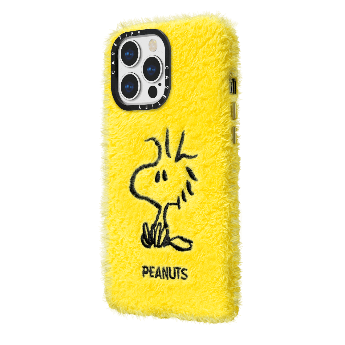 CASETiFY x Snoopy iPhone 13 Pro Max Plush Case Woodstock - Yellow