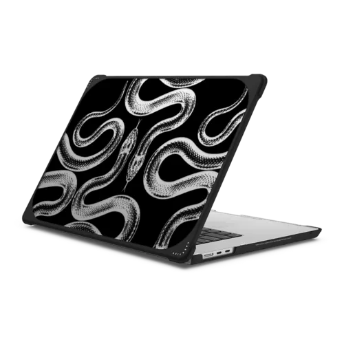 Transparent Kingsnake | MacBook Air 15-inch (M2 - M5) / MacBook Bounce Case / Black | Image 1