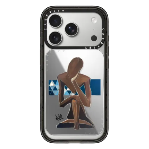 Penseur Senegalais | Snappy Cardholder Stand / Snappy Mirror Cardholder Stand MagSafe Compatible / Silver | Image 1