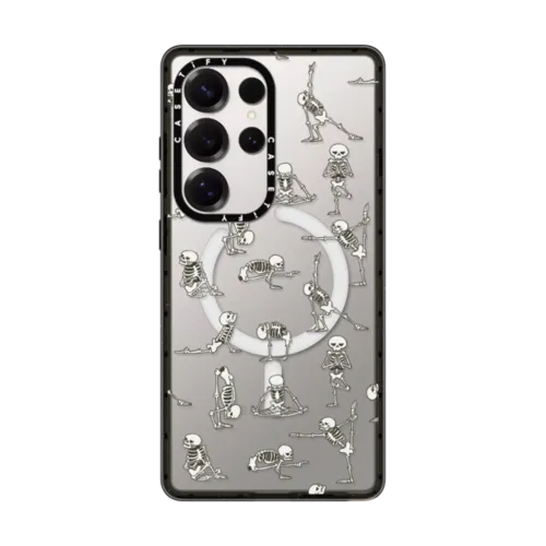 Skeleton Yoga | Galaxy S25 Ultra / Impact Magnetic Case / Black | Image 1