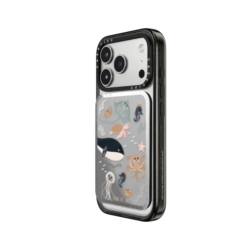 The World is Your Oyster | Snappy Cardholder Stand / Snappy Mirror Cardholder Stand MagSafe Compatible / Silver | Image 2