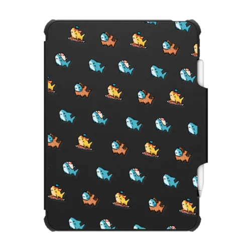 pixel Leonarudo | iPad Pro 12.9-inch (5th/6th gen) / iPad Impact Folio Case / Black | Image 1