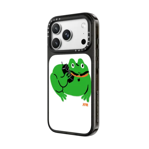 Business Frog by Kristina Micotti | iPhone 18 Pro Max / Impact Case MagSafe Compatible - Glossy / Glossy Black | Image 2