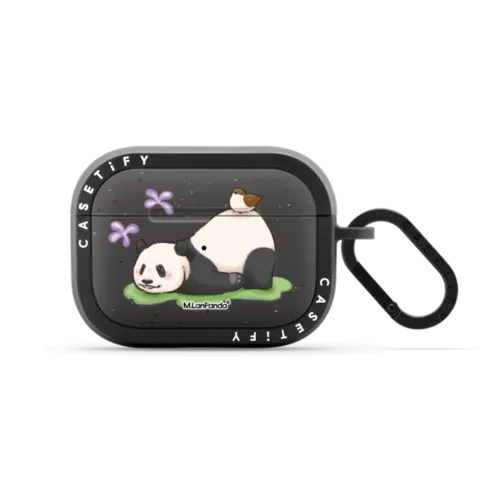 M.LanPanda Playmate Diary Earbuds Case | AirPods Pro 2 / Earbuds Bounce Case / Matte Charcoal | Image 1