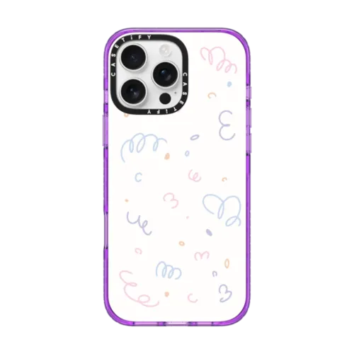 Confetti | iPhone 16 Pro Max / Impact Case MagSafe Compatible / Purple | Image 1