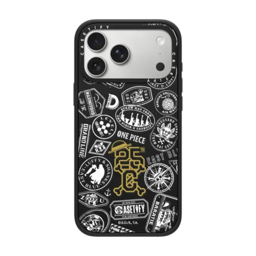 ONE PIECE 25th Chronicle Stamp Case (Matte Black) | iPhone 17 Pro Max / Impact Case MagSafe Compatible / Matte Black | Image 1