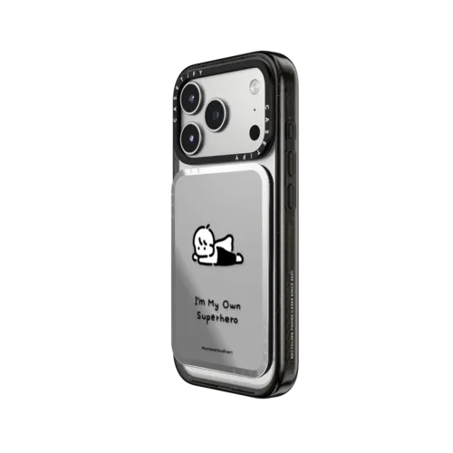 I’m My Own Superhero | Snappy Cardholder Stand / Snappy Mirror Cardholder Stand MagSafe Compatible / Silver | Image 2
