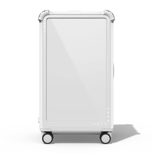 Custom Suitcase | 29" Check-In Trunk Suitcase / Bounce Suitcase / Glossy Cloud White | Image 1