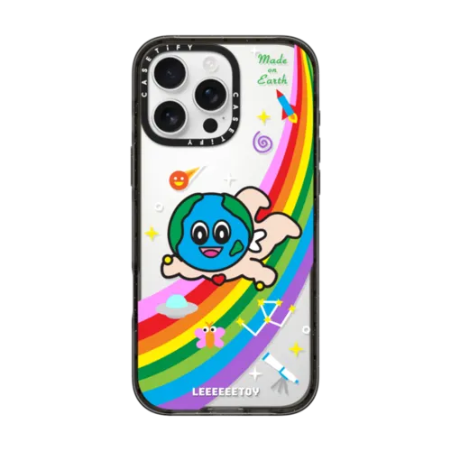 RAINBOW TO THE EARTH | iPhone 16 Pro Max / Impact Case / Black | Image 1