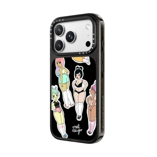 Cute Butt Club by Mel Stringer | iPhone 18 Pro Max / Impact Case MagSafe Compatible - Glossy / Glossy Black | Image 2