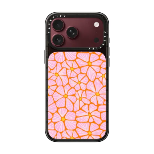 Mosaic Flowers by Sandra Hutter | iPhone 18 Pro Max / Impact Case MagSafe Compatible - Glossy / Glossy Black | Image 1