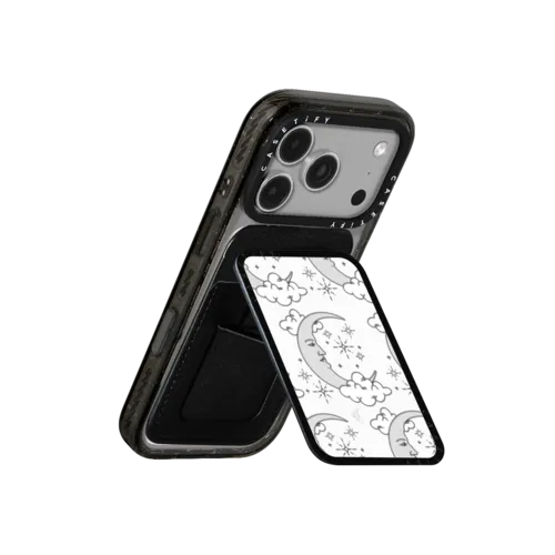 Dreaming Moon | Snappy Cardholder Stand / Snappy Cardholder Stand MagSafe Compatible / Black | Image 3