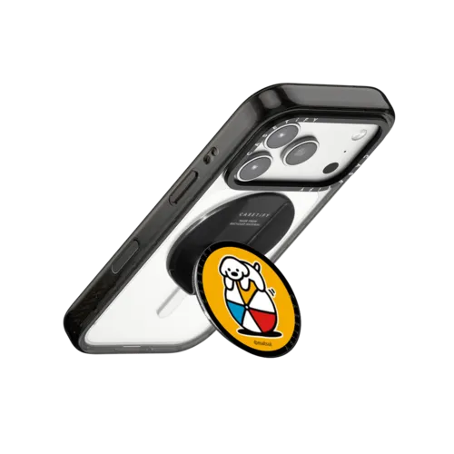 Dog on the ball | Snappy Grip Stand / Snappy Grip Stand MagSafe Compatible / Black | Image 3