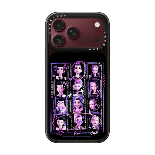 HUNTR/X Portrait Collage Case | iPhone 18 Pro Max / Impact Case MagSafe Compatible - Glossy / Glossy Black | Image 1