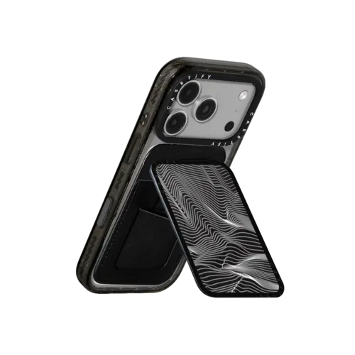 The Minimalist Wave | Snappy Cardholder Stand / Snappy Cardholder Stand MagSafe Compatible / Black | Image 3