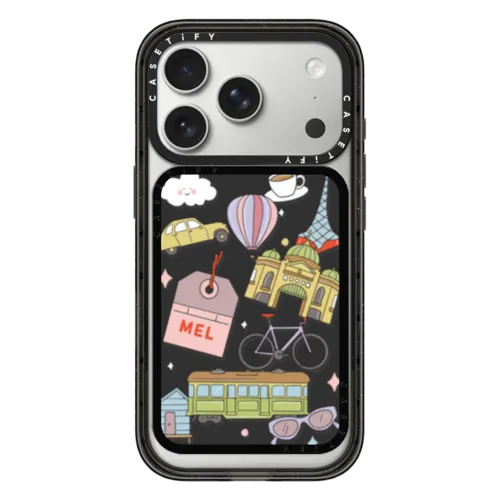 Melbourne Stickers | Snappy Cardholder Stand / Snappy Cardholder Stand MagSafe Compatible / Black | Image 1