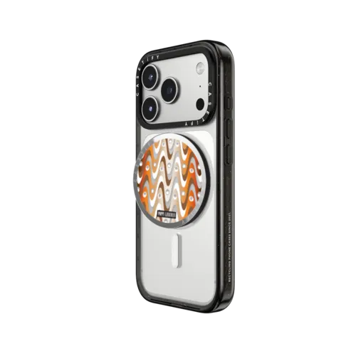Squiggle Snappy Grip Stand | Snappy Grip Stand / Snappy Mirror Grip Stand MagSafe Compatible / Silver | Image 2