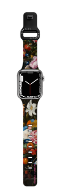 Vase of Flowers Watch Band | Apple Watch Series 7-9 (45mm) / Impact Band / Black | Image 1