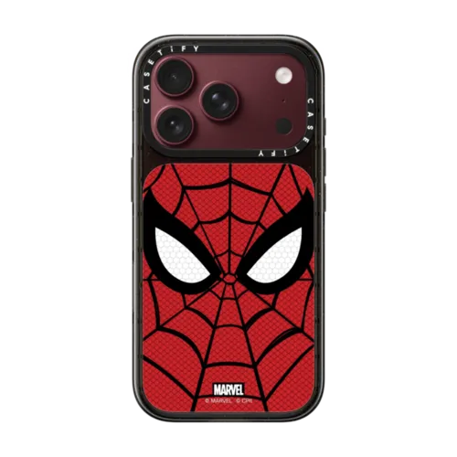 Spider-Man New Mask Case | iPhone 18 Pro / Impact Case MagSafe Compatible - Glossy / Glossy Black | Image 1