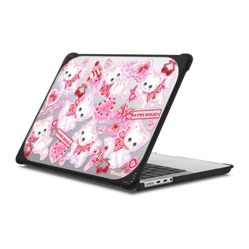 Popping Love | MacBook Pro 14-inch (M1 - M5) / MacBook Bounce Case / Black | Image 1