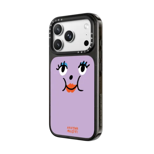Purple Lady by Kristina Micotti | iPhone 18 Pro Max / Impact Case MagSafe Compatible - Glossy / Glossy Black | Image 2