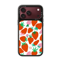 STRAWBERRIES | iPhone 18 Pro Max / Impact Case MagSafe Compatible - Glossy / Glossy Black | Image 1