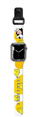 Cow by TARO OONO | Apple Watch Series 7-9 (45mm) / Impact Band / Black | Image 1