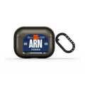 Airport Luggage Tag - Issue 2 - ARN | AirPods Pro 3 / Earbuds Impact Case / Black | Image 1